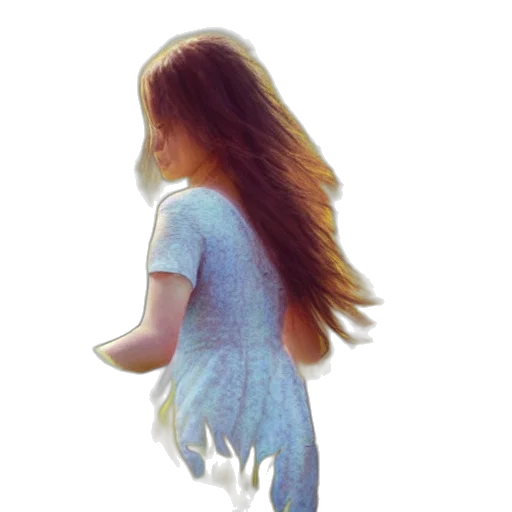 dress, hair, jacket, face, photorealistic, pixel art, watercolor, concept art transparent PNG cut-out