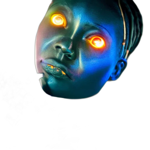 robot, mask, face, creature transparent PNG cut-out