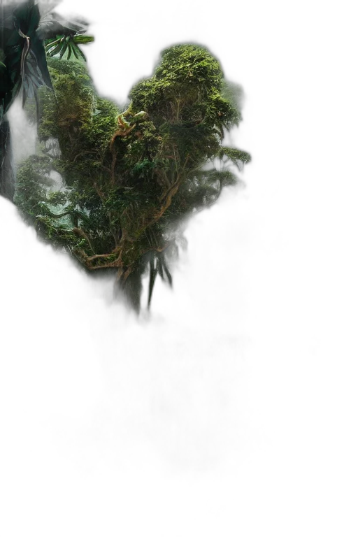 tree, dragon, mask, face, 3d render, photorealistic, concept art, fantasy art transparent PNG cut-out