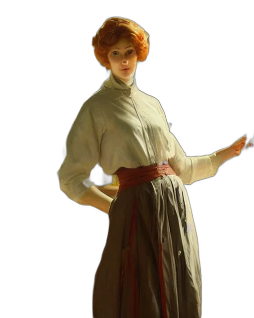 dress, staff, jacket, concept art transparent PNG cut-out