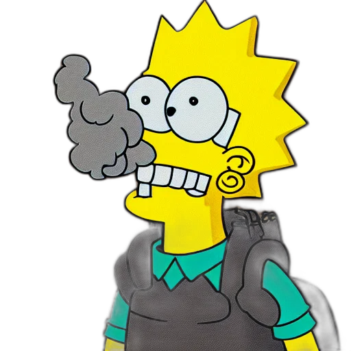 jacket, mask, staff, robot, cartoon, 3d render, concept art, pixel art transparent PNG cut-out