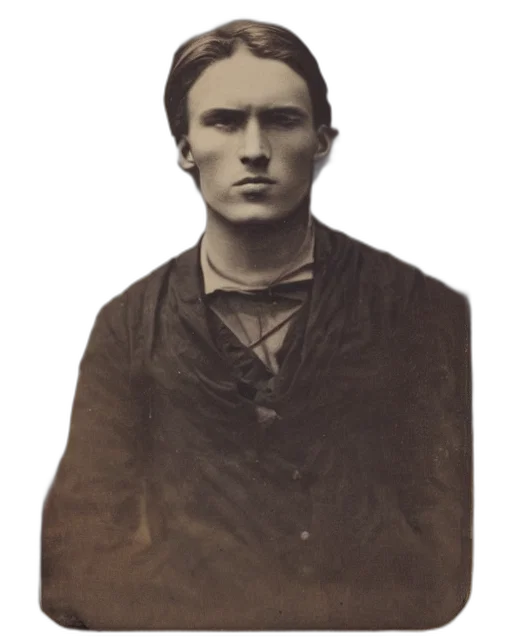 face, staff, mask, hat, photorealistic, tintype, photo, ivan transparent PNG cut-out