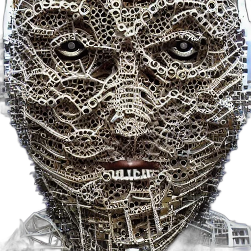mask, face, robot, cyberpunk, concept art, 3d render, artificial, intelligence transparent PNG cut-out