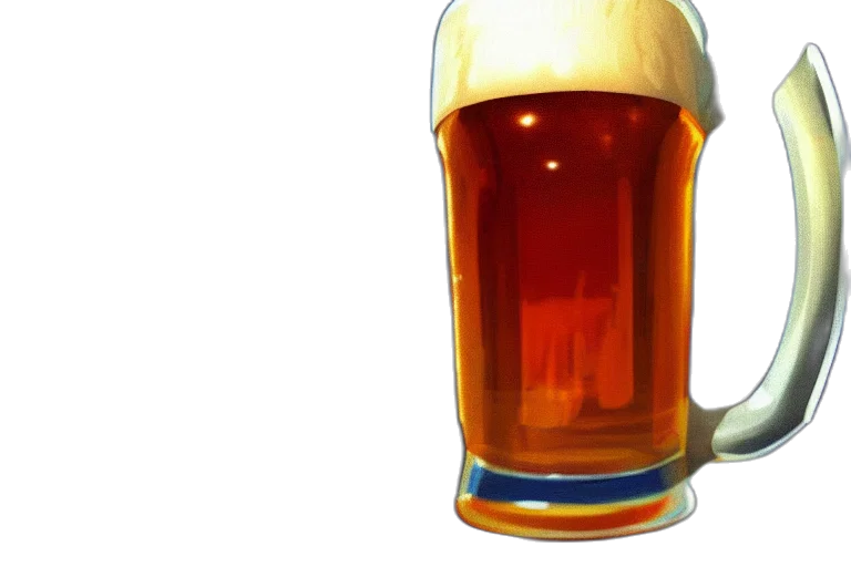 bottle, crown, 3d render, photorealistic, beer, fantasy, pixelart, ultra transparent PNG cut-out