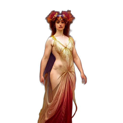 dress, staff, concept art, fantasy art, pixel art, photorealistic, red, golden transparent PNG cut-out