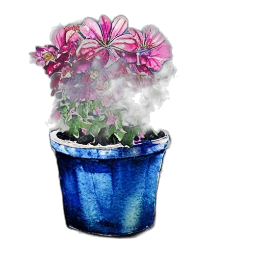 flower, crown, photorealistic, watercolor transparent PNG cut-out