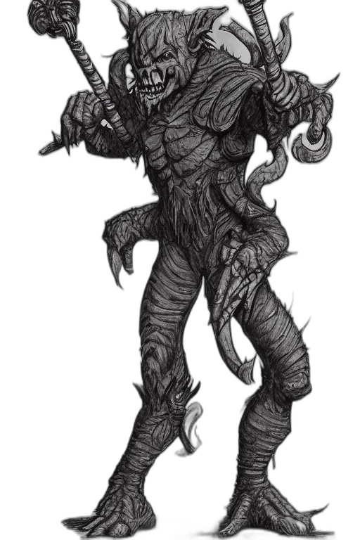 creature, staff, dragon, mask transparent PNG cut-out