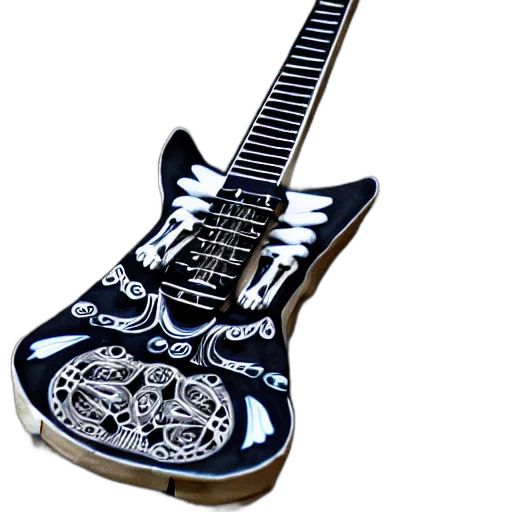 weapon, 3d render, photorealistic, fantasy art, concept art, electric, guitar, made transparent PNG cut-out