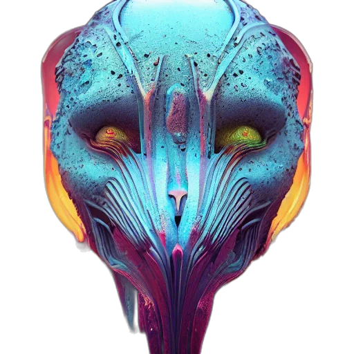 mask, face, umbrella, creature transparent PNG cut-out