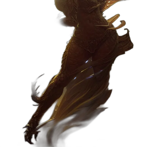 dragon, creature, mask, staff, concept art, fantasy art, photorealistic, comic book art transparent PNG cut-out
