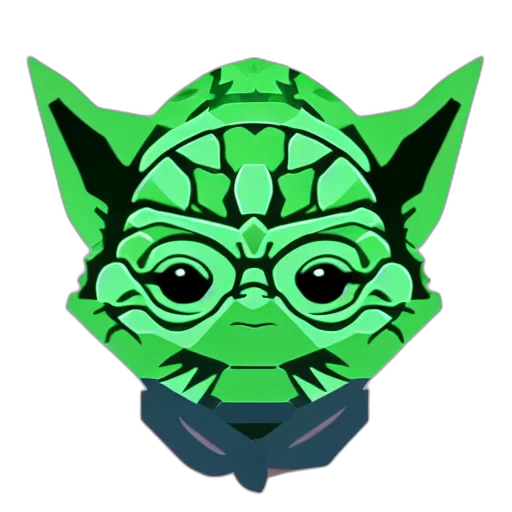 mask, creature, 3d render, pixel art transparent PNG cut-out