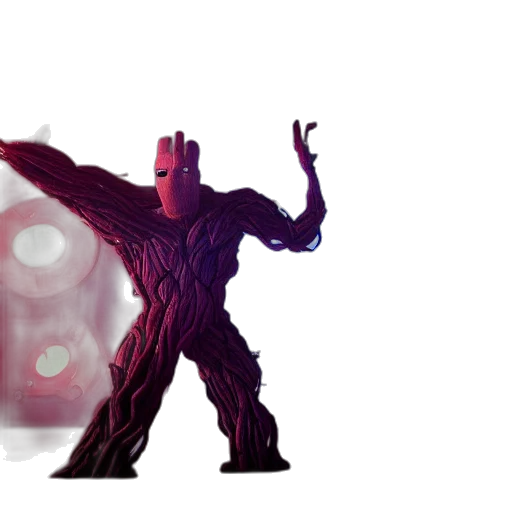 robot, creature, mask, tree transparent PNG cut-out