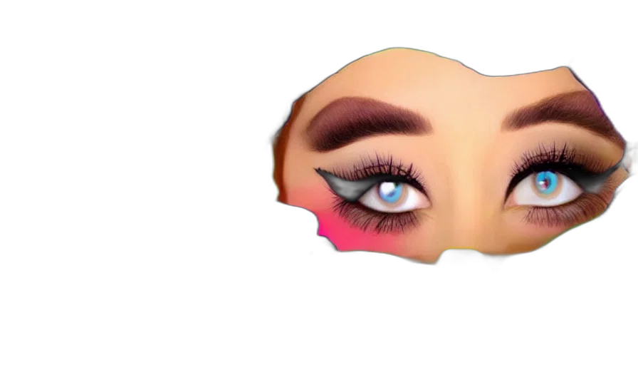 face, mask, hair, crown transparent PNG cut-out