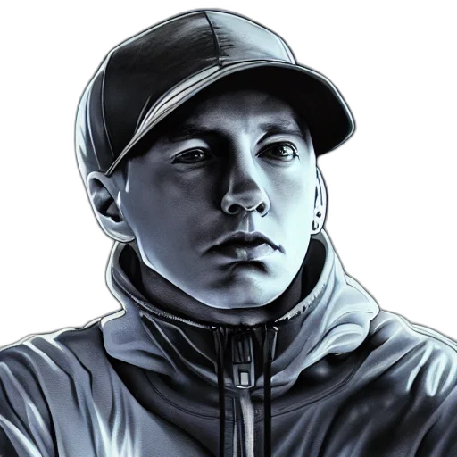 face, jacket, hat, staff, photorealistic, cartoon, comic book art, concept art transparent PNG cut-out