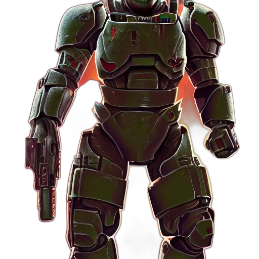 robot, weapon, concept art, pixel art, 3d render, cyberpunk, green, colorful transparent PNG cut-out