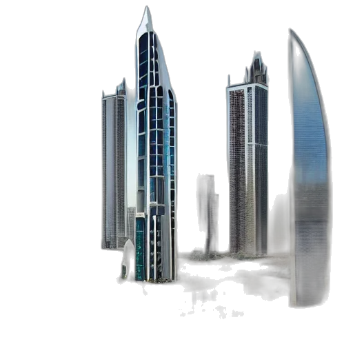 building, concept art, 3d render, photorealistic transparent PNG cut-out