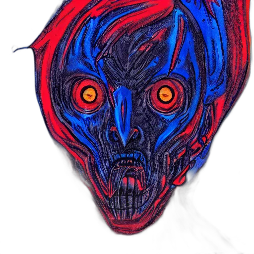 mask, face, creature, jacket transparent PNG cut-out