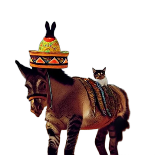 hat, animal, crown, staff, concept art, photorealistic, 3d render, fantasy art transparent PNG cut-out