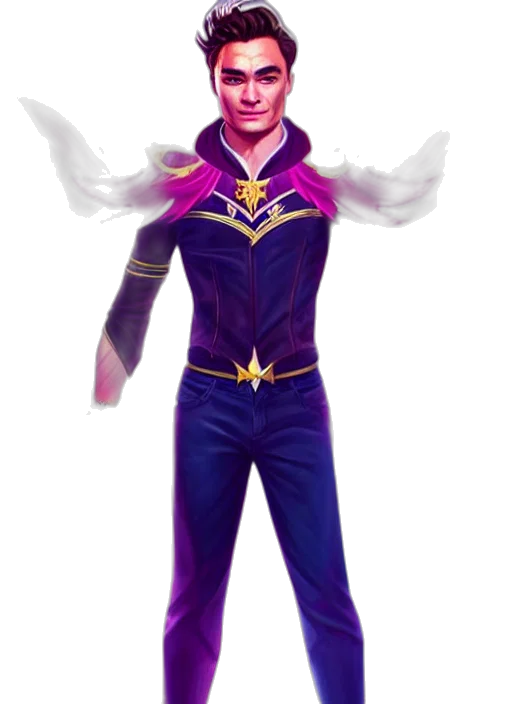 staff, jacket, concept art, fantasy art, comic book art, pixel art, dark, full transparent PNG cut-out