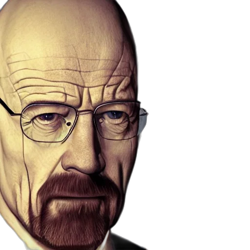 face, mask, photorealistic, comic book art, concept art, cartoon, walter, white transparent PNG cut-out