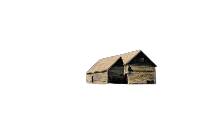building, furniture, umbrella, 3d render transparent PNG cut-out