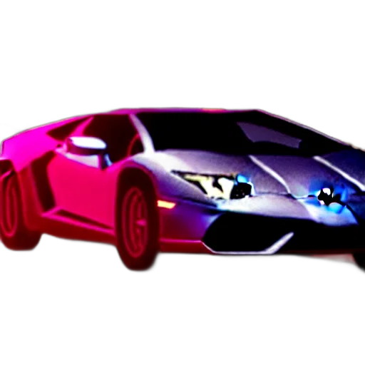 car, 3d render, concept art, pixel art transparent PNG cut-out