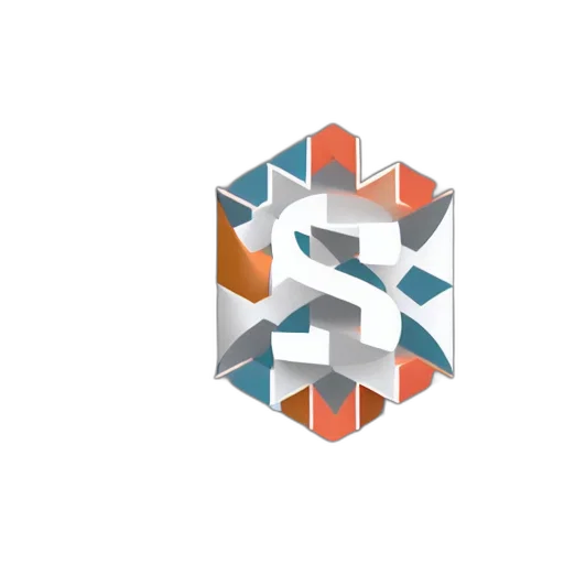 3d render, letter, crypto, logo transparent PNG cut-out