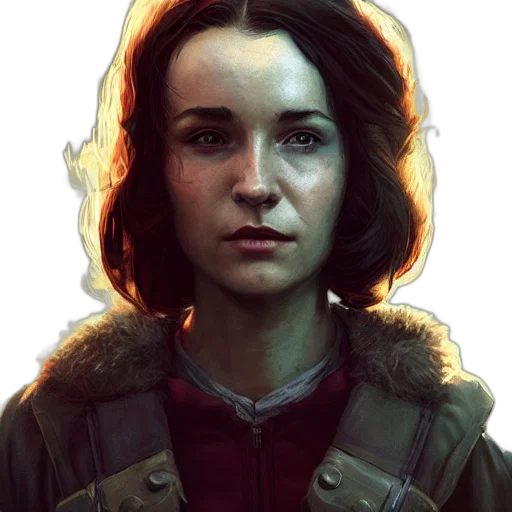 face, jacket, robot, staff transparent PNG cut-out