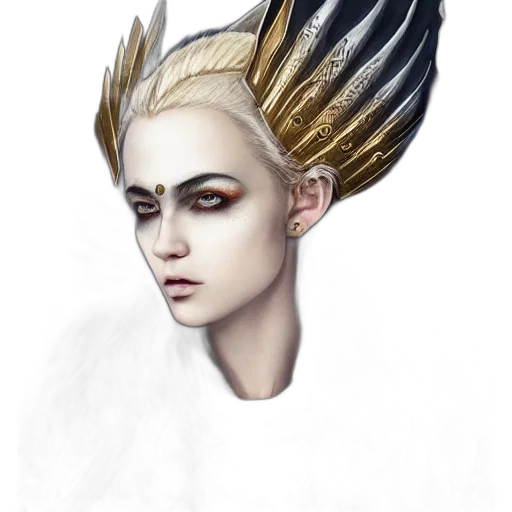 crown, mask, face, dragon, fantasy art, concept art, photorealistic, comic book art transparent PNG cut-out