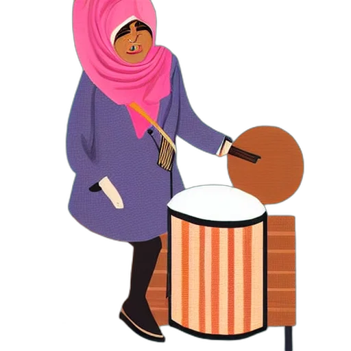 furniture, concept art, cartoon, babushka transparent PNG cut-out