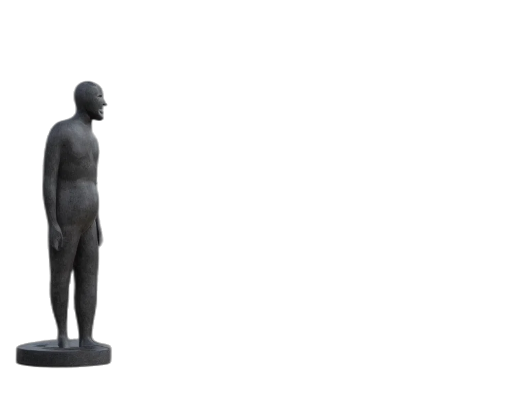 staff, 3d render, concept art, photorealistic, duck, goose, giant, statue transparent PNG cut-out