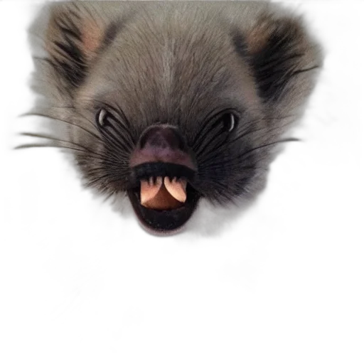 animal, creature, face, mask, photorealistic, 3d render, concept art, watercolor transparent PNG cut-out