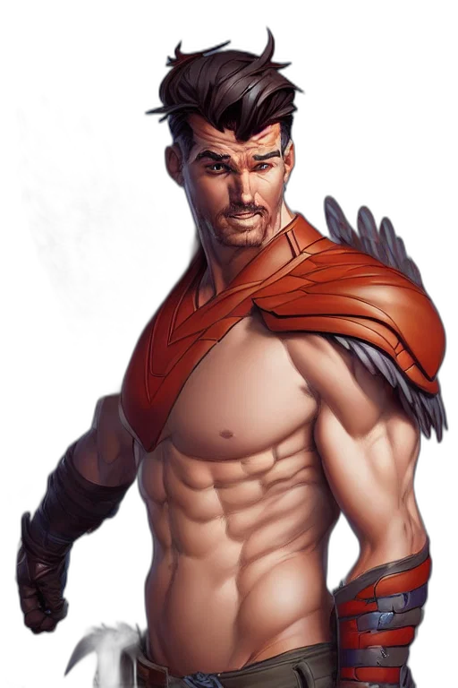 comic book art, fantasy art, concept art, photorealistic, character, art, wlop, steve transparent PNG cut-out