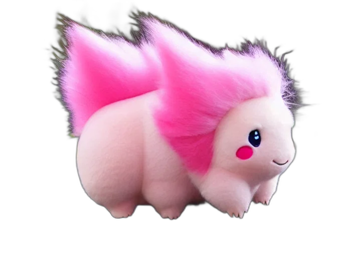 creature, animal, hair, 3d render, concept art, photorealistic, real, life transparent PNG cut-out