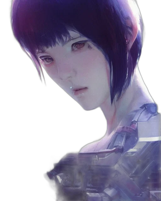 robot, face, mask, creature, cyberpunk, fantasy art, anime, concept art transparent PNG cut-out