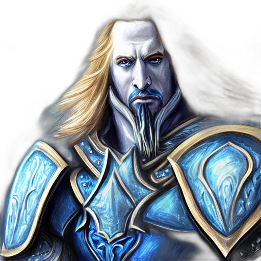 face, fantasy art, concept art, photorealistic, comic book art, blue, portrait, arthas transparent PNG cut-out