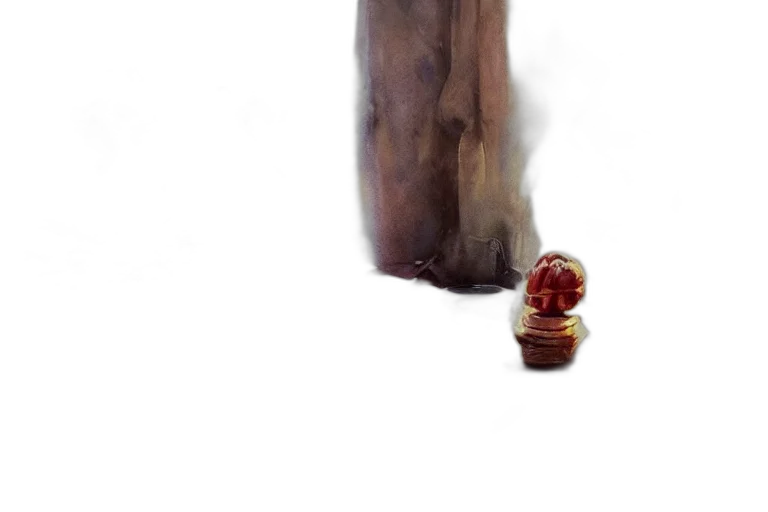 bottle, staff, dress, shoes transparent PNG cut-out