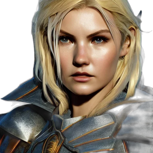face, fantasy art, concept art, photorealistic transparent PNG cut-out