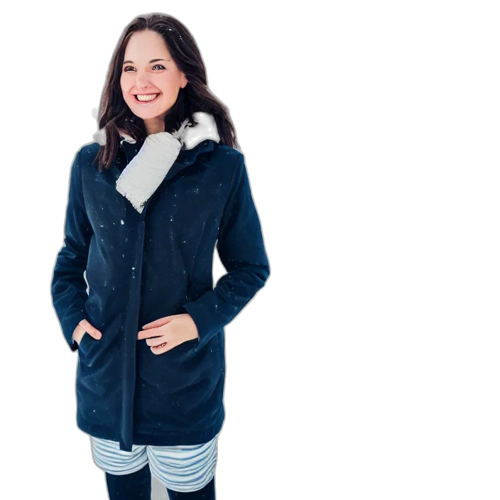 jacket, dress, staff, monochrome transparent PNG cut-out