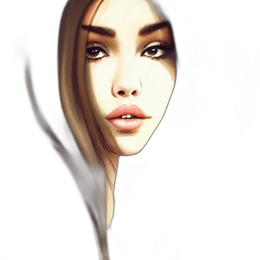 face, mask, hair, jewelry transparent PNG cut-out