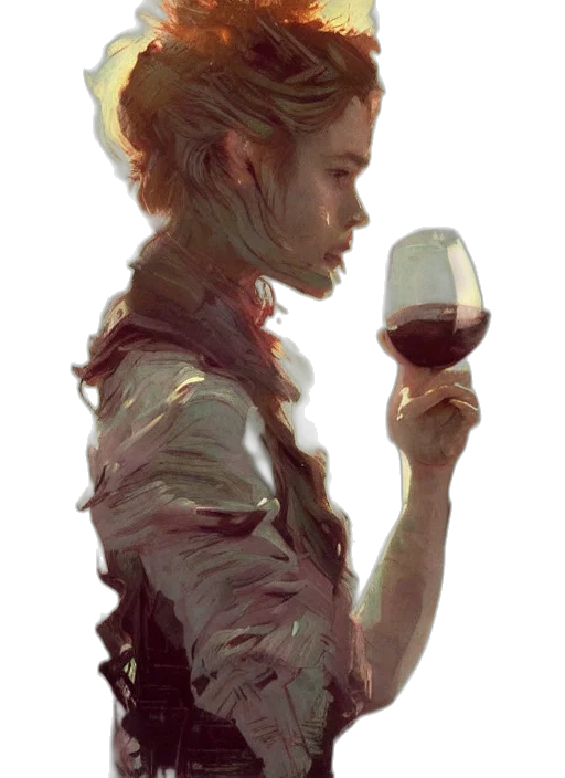 bottle, staff, face, jacket transparent PNG cut-out