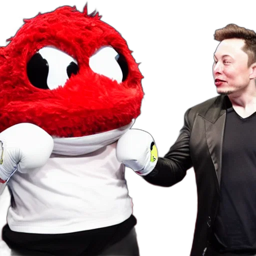 outer space, elon, musk, boxing, elmo transparent PNG cut-out