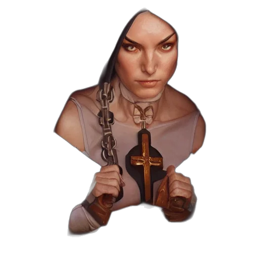 staff, face, jewelry, weapon, fantasy art, concept art, pixel art, 3d render transparent PNG cut-out