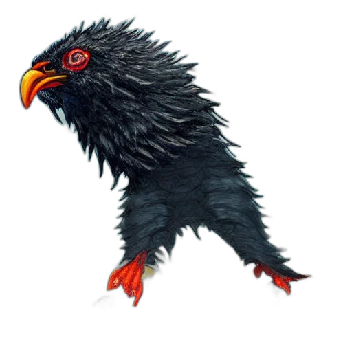 animal, creature, staff, concept art, 3d render, photorealistic, pixel art, massive transparent PNG cut-out