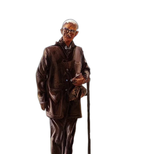 staff, jacket, concept art, 3d render transparent PNG cut-out