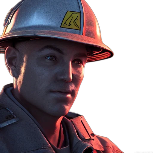 staff, hat, face, robot transparent PNG cut-out