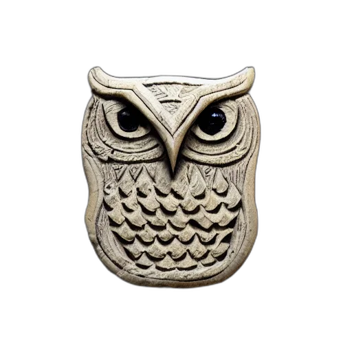 jewelry, mask, emblem, owl transparent PNG cut-out