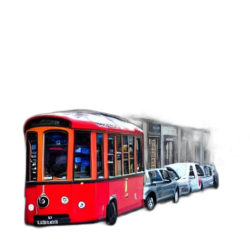 car, concept art, 3d render, photorealistic, pixel art, city street, bristol, england transparent PNG cut-out
