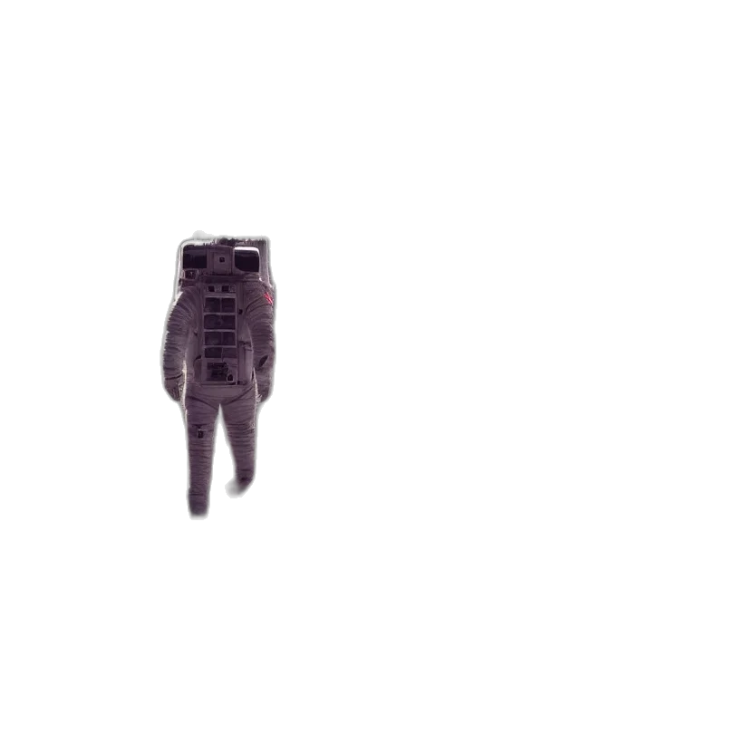 jacket, robot, mask, creature, 3d render, pixel art, concept art, photorealistic transparent PNG cut-out