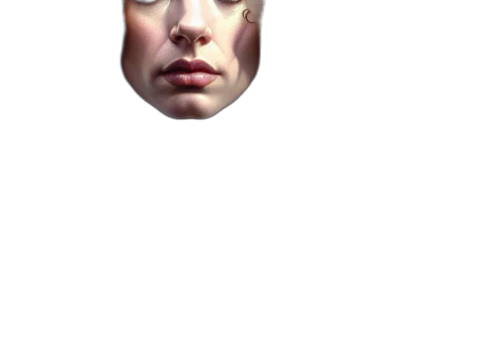 face, mask, hat, creature, photorealistic, 3d render, concept art, pixel art transparent PNG cut-out